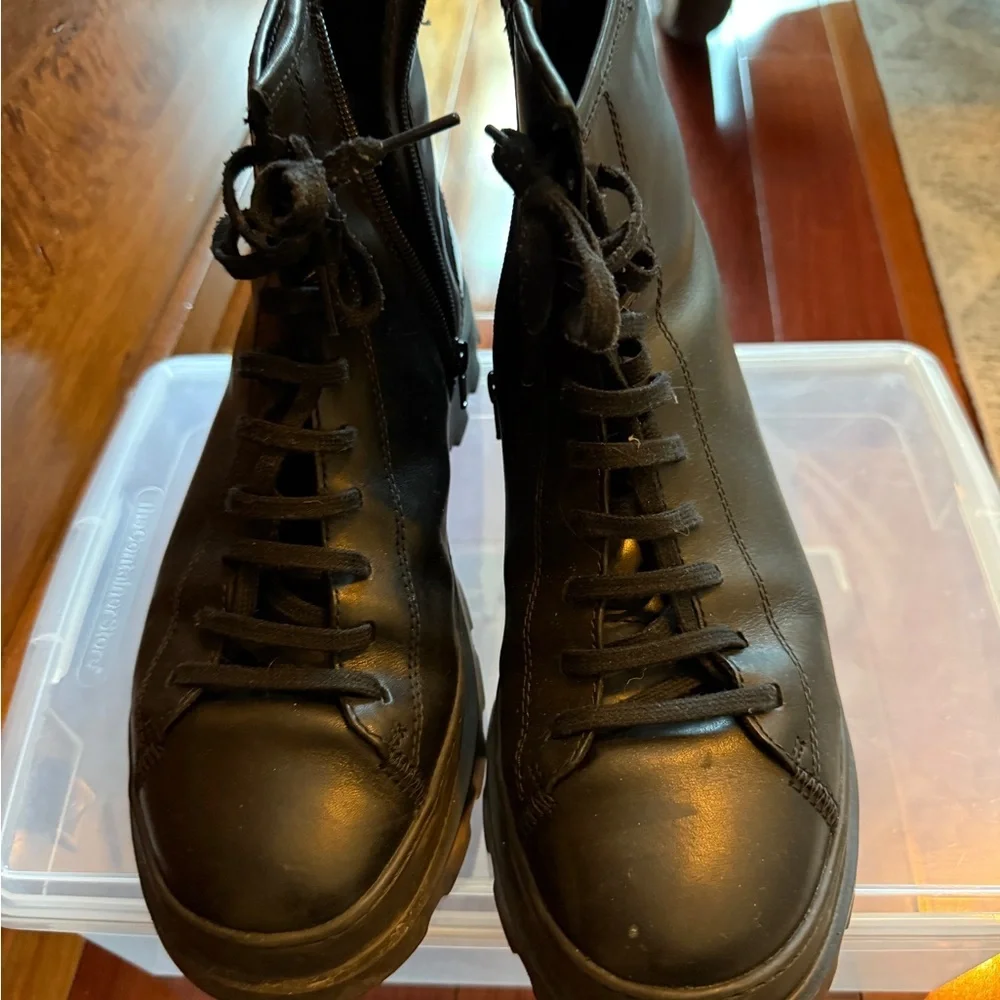Men’s Black Leather camper Brutus Boots size 43 - Picture 4 of 6